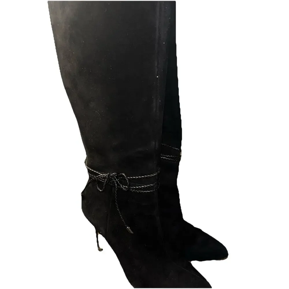 White House Black Market Terah Knee High Suede Boots size 9M - Picture 5 of 11
